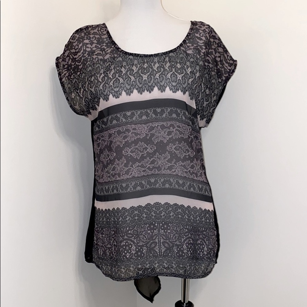 Studio Y Sheer fabric Top Size: M